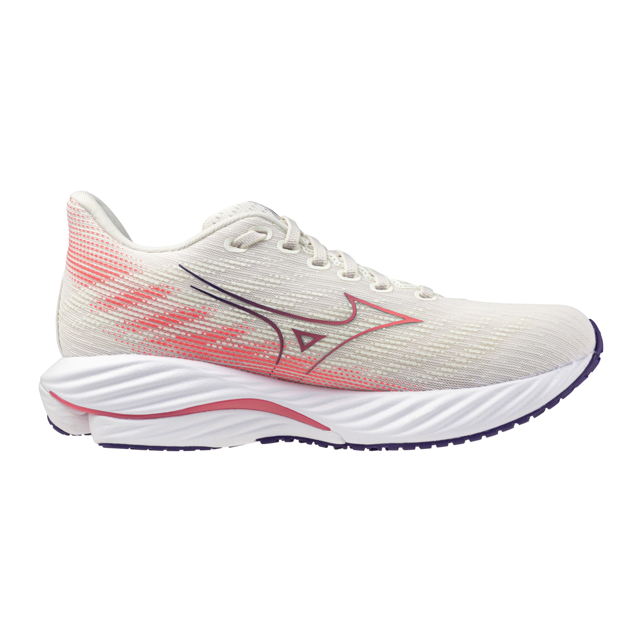 Mizuno Wave Rider 28 Ladies (Snow White/Rose)