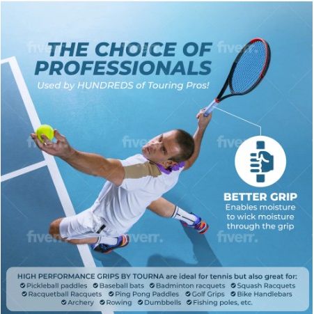 Tourna Grip - Dry Feel XL (Light Blue) 3 Pack