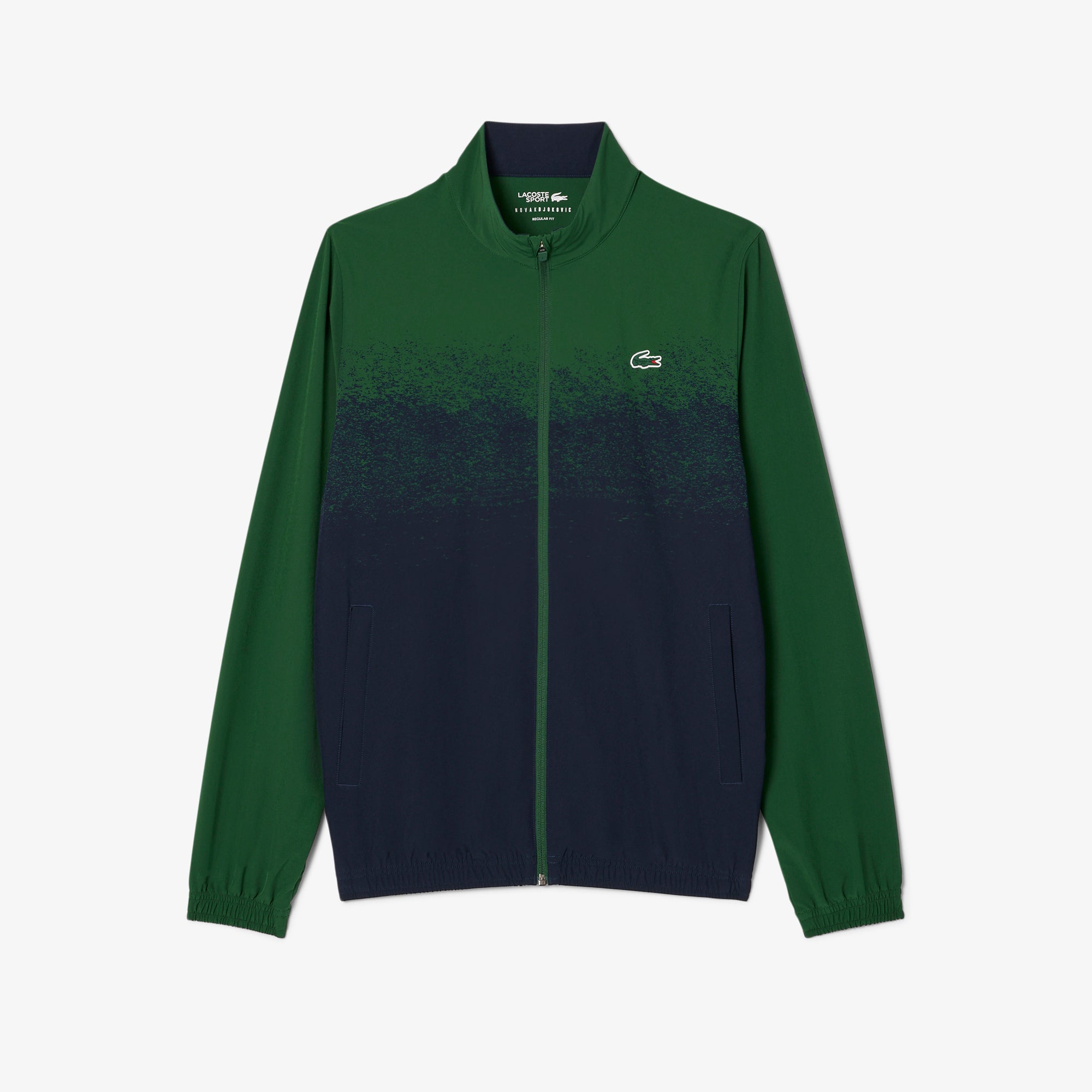 2025 Lacoste Novak Djokovic Tracksuit (Green/Navy Blue)
