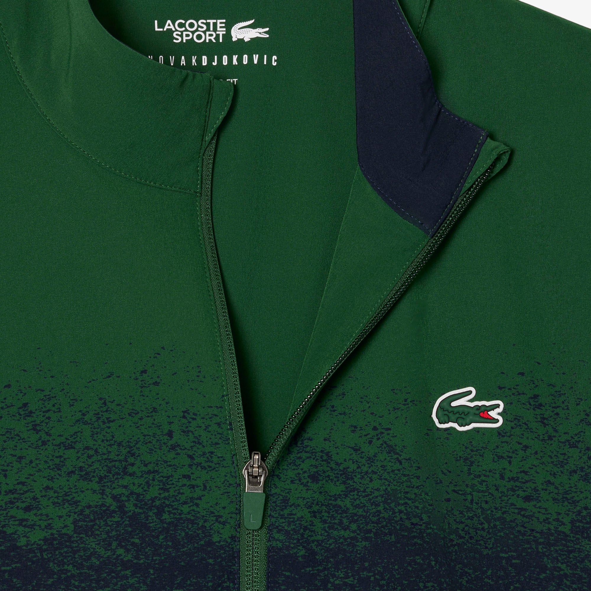 2025 Lacoste Novak Djokovic Tracksuit (Green/Navy Blue)