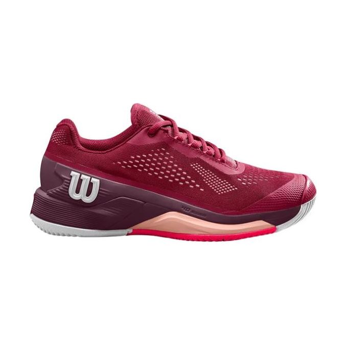 Wilson Rush Pro 4.0 Womens - All Court (Beet Red, White and Tropical Peach)