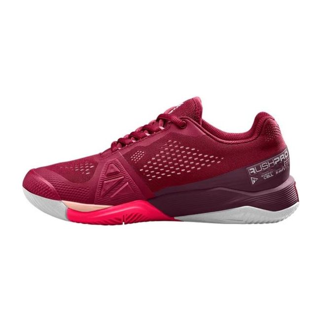 Wilson Rush Pro 4.0 Womens - All Court (Beet Red, White and Tropical Peach)