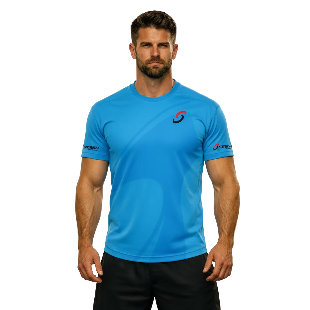 Blue shirt front studio