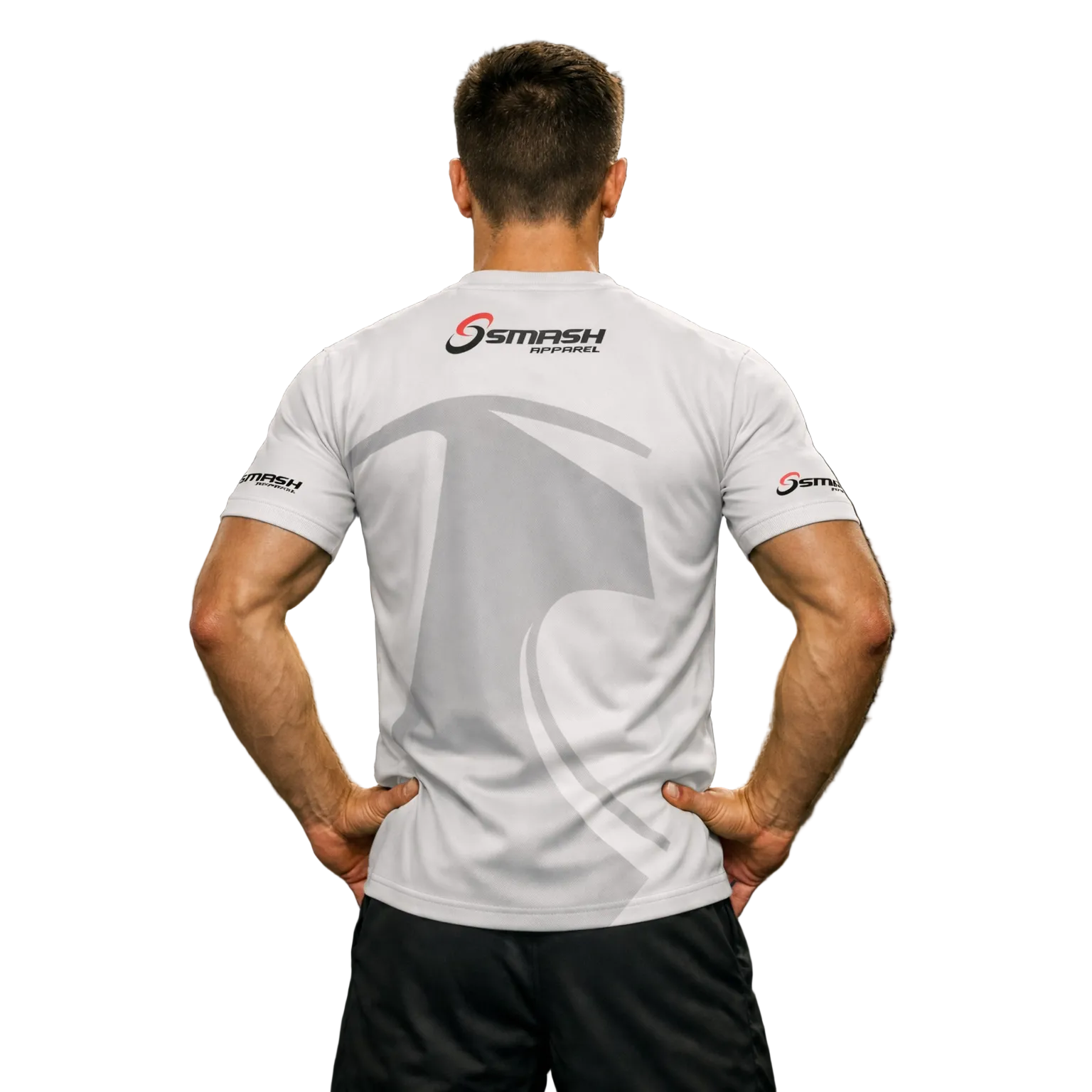 Mens Smash Apparel Performance Shirt (White)