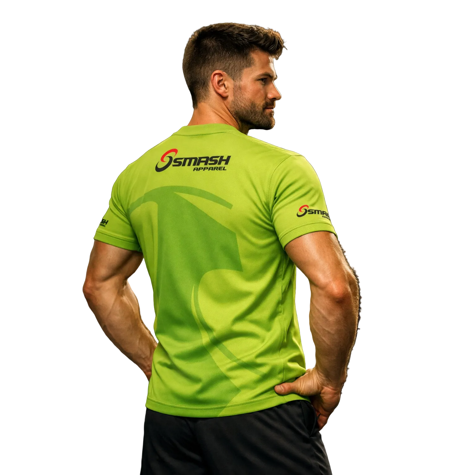 Mens Smash Apparel Performance Shirt (Green)