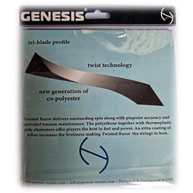 Genesis - Twisted Razor String Set (16L 1.27mm) – Racquet World
