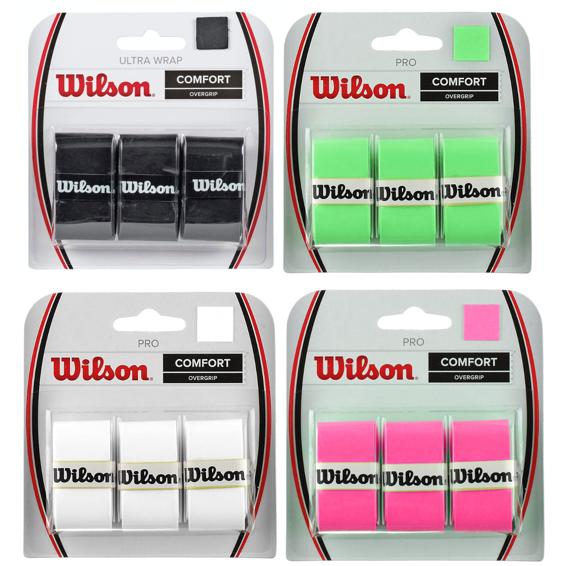 Wilson Comfort Overgrip - 3 Pack – Racquet World