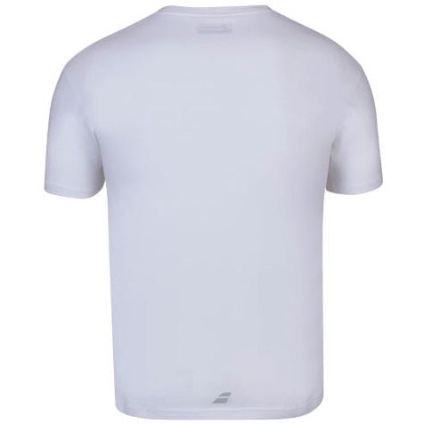Mens Babolat Exercise Tee (White with Grey Logo)