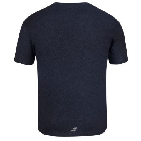 Mens Babolat Exercise Tee (Black with Grey Logo)